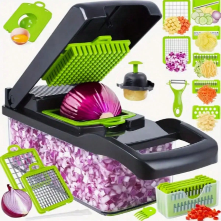 Meal Prep Potatoes - 16-delige multifunctionele keukenset: groente- en fruitsnijder,