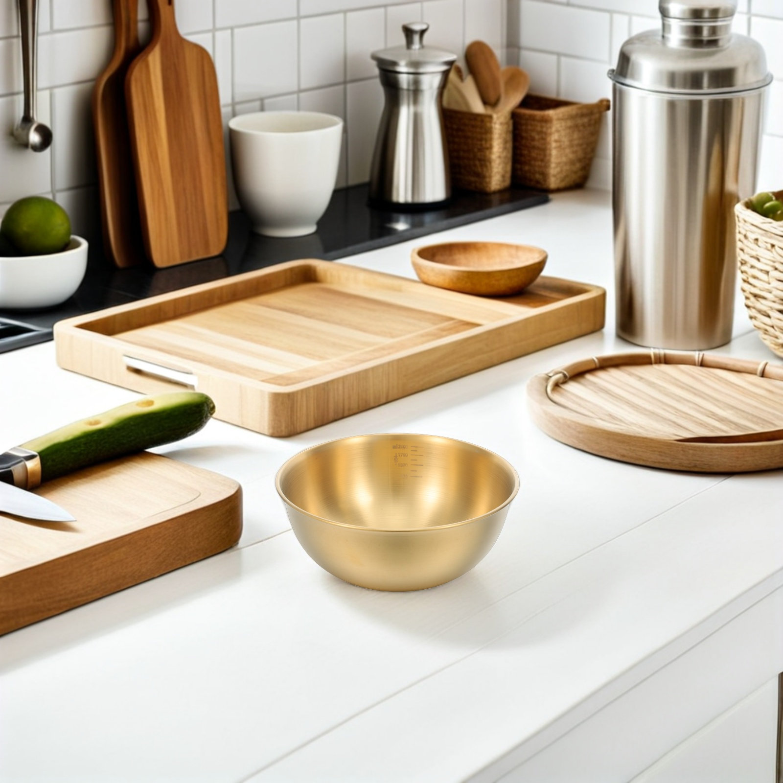 Meal Prep Usa - 2100 ml roestvrijstalen mengkom met platte