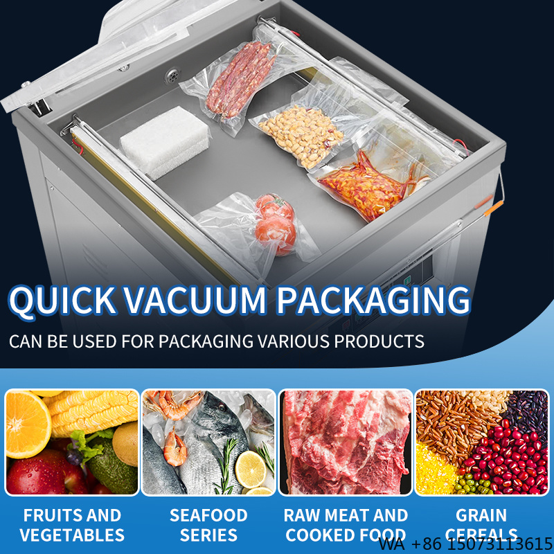 Meal Prep Usa - DZ-500 Verticale Enkelkamer Vacuümverpakkingsmachine Semi-automatisch met