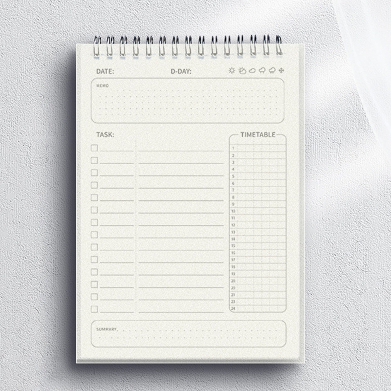 Meal Prep Book - Dagelijks Wekelijks Planner Notebook Waterdichte PP