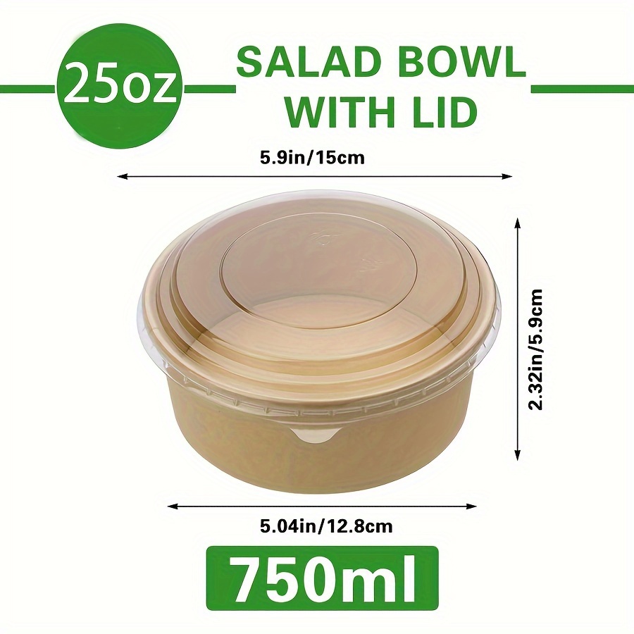 25Oz/750Ml 25/50 Pack Papieren - Meal Prep Usa recensie en prijs