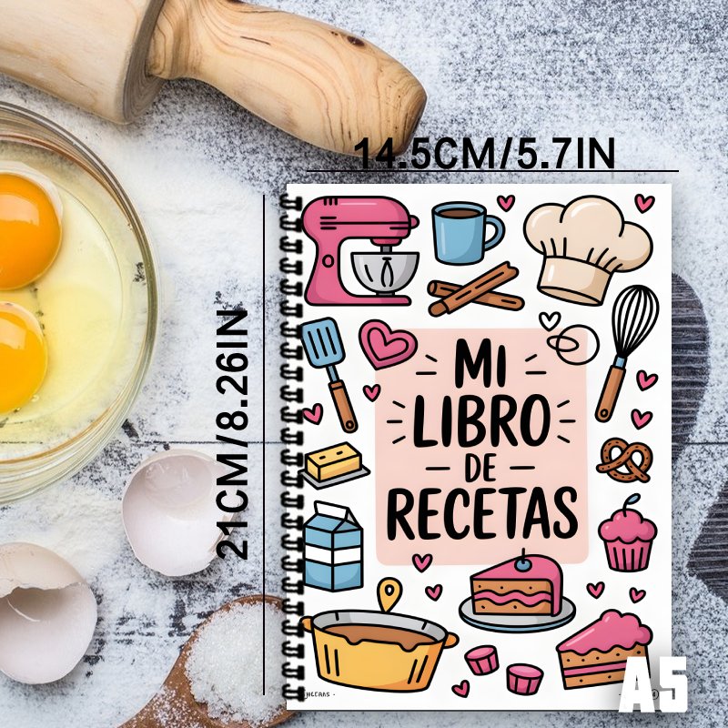 A5 Spaans receptenboek met spi - Meal Prep Book recensie en prijs